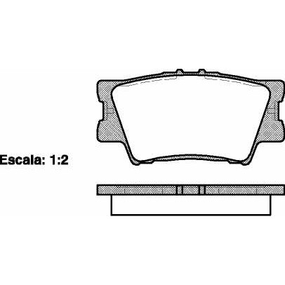 Слика на плочки REMSA 1231.00 за Toyota RAV4 2.0 VVT-i 4WD - 152 коњи бензин