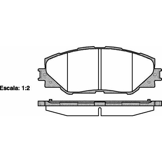 Слика на плочки REMSA 1234.00 за Toyota RAV4 2.2 D-4D 4WD - 136 коњи дизел