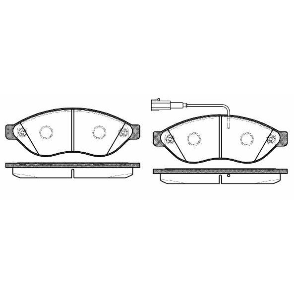 Слика на плочки REMSA 1237.12 за Fiat Ducato BOX 250 115 Multijet 2,0 D - 116 коњи дизел