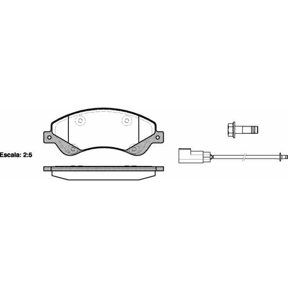 Слика на плочки REMSA 1251.02 за Ford Transit Platform 2.2 TDCi - 100 коњи дизел