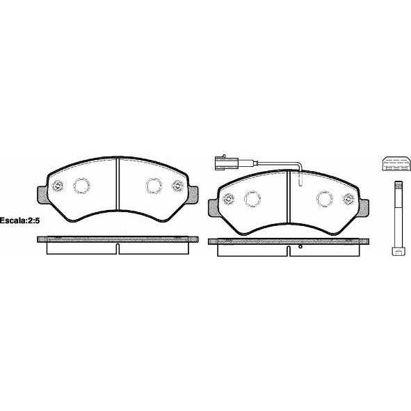 Слика на плочки REMSA 1275.01 за Citroen Jumper BOX 3.0 HDi 160 - 157 коњи дизел