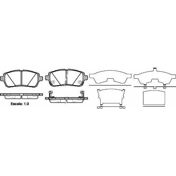 Слика на плочки REMSA 1281.02 за Ford Fiesta 6 1.4 TDCi - 68 коњи дизел