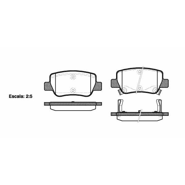 Слика на плочки REMSA 1403.02 за Toyota Avensis Estate (T27) 1.6 - 132 коњи бензин