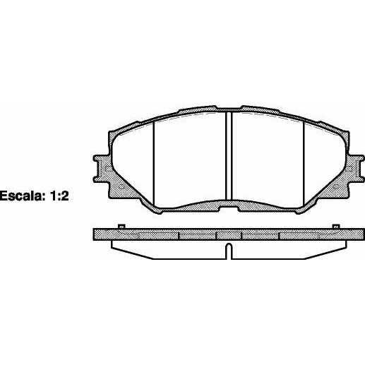 Слика на плочки ROADHOUSE 21232.00 за Toyota Avensis Saloon (T27) 1.6 D4-D (WWT270_) - 112 коњи дизел