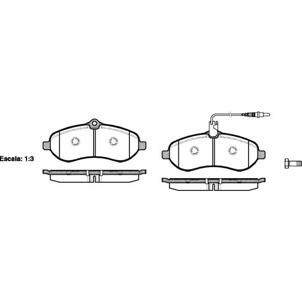 Слика на плочки ROADHOUSE 21292.01 за Peugeot Expert Tepee (VF3V) 2.0 HDi 140 - 136 коњи дизел