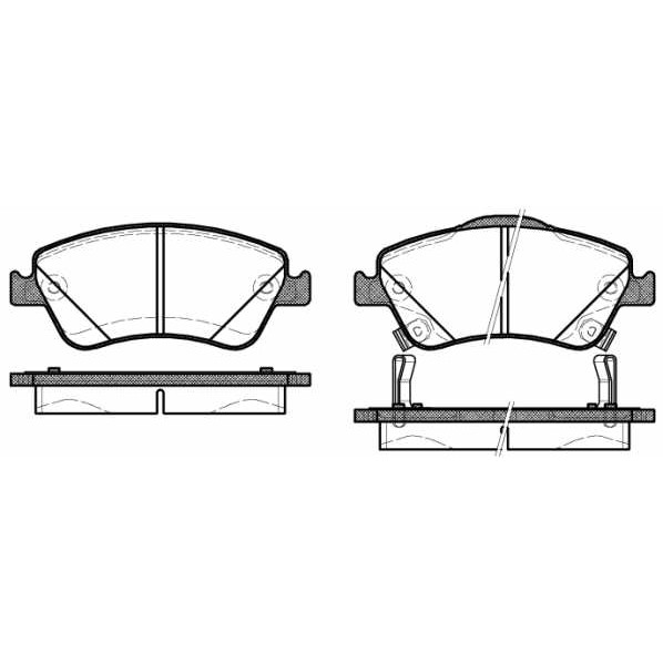 Слика на плочки ROADHOUSE 21310.02 за Toyota Auris (NZE18, ZRE18) 1.6 - 132 коњи бензин