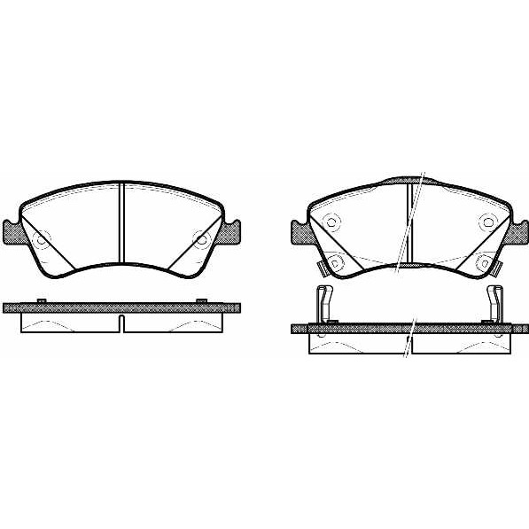 Слика на плочки ROADHOUSE 21341.02 за Toyota Avensis Saloon (T27) 2.0 D-4D - 126 коњи дизел