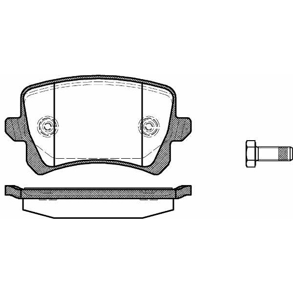 Слика на плочки ROADHOUSE 21342.00 за Audi A6 Sedan (4F2, C6) 2.7 TDI quattro - 190 коњи дизел