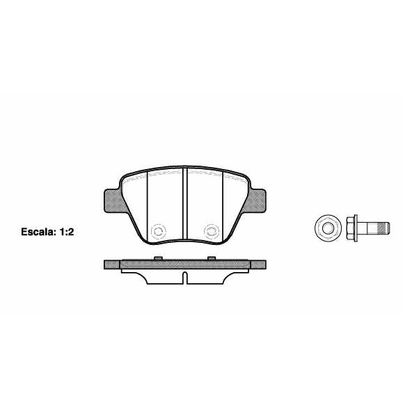 Слика на плочки ROADHOUSE 21420.00 за VW Golf 6 Variant (AJ5) 1.4 - 80 коњи бензин