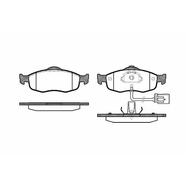 Слика на плочки ROADHOUSE 2432.02 за Ford Granada MK 3 (gae,gge) 2.4 i - 125 коњи бензин