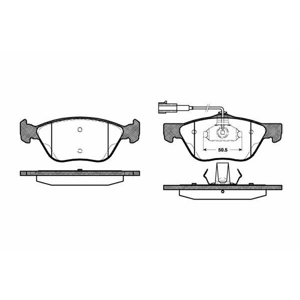 Слика на плочки ROADHOUSE 2589.32 за Alfa Romeo 145 (930) Hatchback 2.0 16V T.S. - 150 коњи бензин