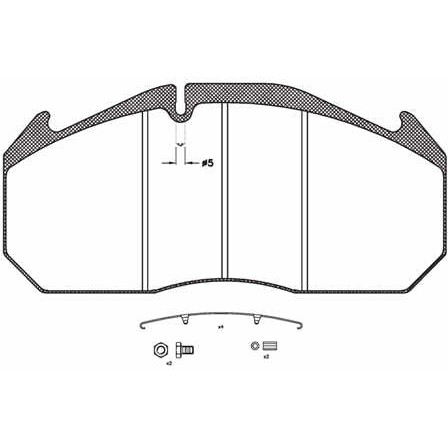 Слика на плочки ROADHOUSE JSX 2506.31 за камион MAN E 2000 19.360 FALK - 360 коњи дизел