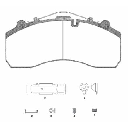 Слика на плочки ROADHOUSE JSX 2637.20 за камион DAF 95 XF FAC 95 XF 530 - 530 коњи дизел