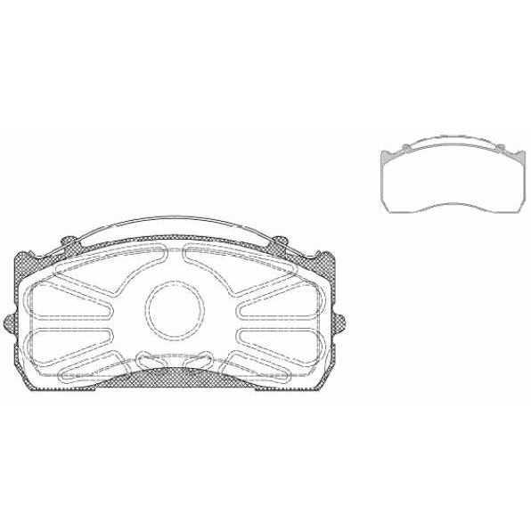 Слика на плочки ROADHOUSE JSX 2815.00 за камион Mercedes Atego 2 1016, 1016 L - 156 коњи дизел