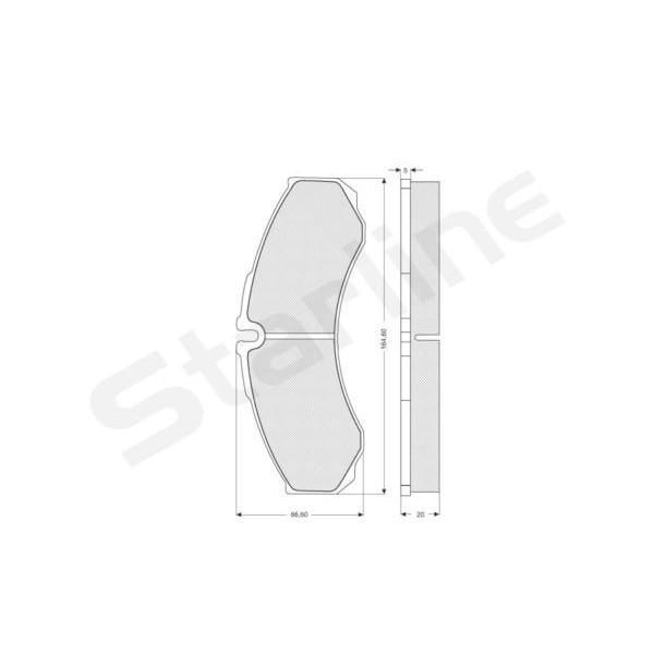 Слика на плочки STARLINE BD S180 за камион Iveco Daily 1 Bus A 40-10 (95719111, 95719131, 95719311, 95719315...) - 103 коњи дизел