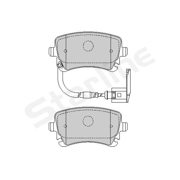 Слика на плочки STARLINE BD S826P за VW Transporter 6 Box (SGA, SGH) 2.0 TDI - 114 коњи дизел