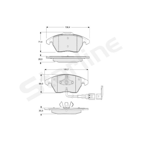 Слика на плочки STARLINE BD S833P за Seat Toledo 3 (5P2) 2.0 TDI - 140 коњи дизел