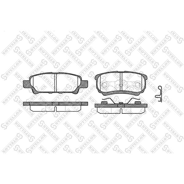 Слика на плочки STELLOX 1062 002-SX за Mitsubishi Lancer Ex Saloon (CY-ZA) 1.8 DI-D - 116 коњи дизел