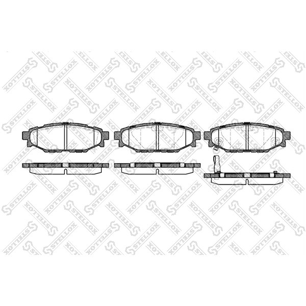 Слика на плочки STELLOX 1147 001-SX за Subaru Legacy 4 Wagon (B13) 2.0 AWD - 138 коњи бензин