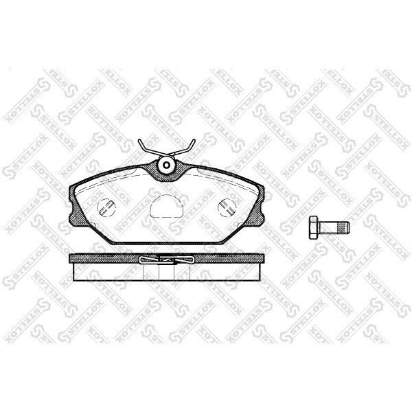 Слика на плочки STELLOX 219 000B-SX за Renault Megane 1 (BA0-1) 1.9 dTi (BA08, BA0N) - 98 коњи дизел