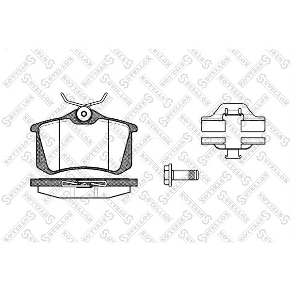 Слика на плочки STELLOX 274 003B-SX за VW Passat 3 Sedan (B3,35i) 2.0 - 107 коњи бензин