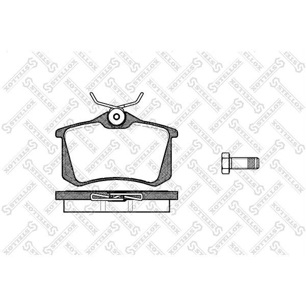 Слика на плочки STELLOX 274 010B-SX за Renault Clio Grandtour 1.5 dCi (KR0H) - 106 коњи дизел