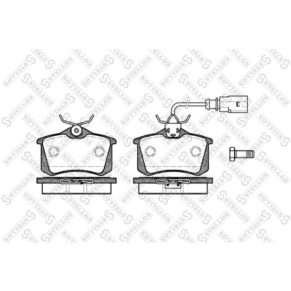 Слика на плочки STELLOX 274 051B-SX за Ford Mondeo 3 (B5Y) ST220 - 226 коњи бензин