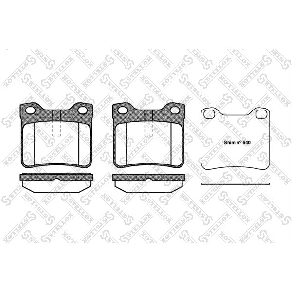 Слика на плочки STELLOX 332 010B-SX за Peugeot 607 Saloon 2.2 HDi - 170 коњи дизел