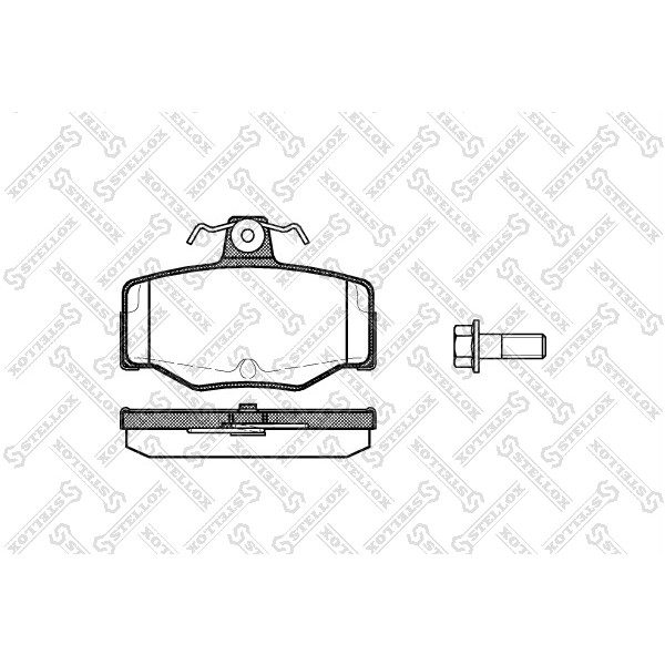 Слика на плочки STELLOX 354 000B-SX за Nissan Pulsar Hatchback (N16) 1.5 dCi - 82 коњи дизел