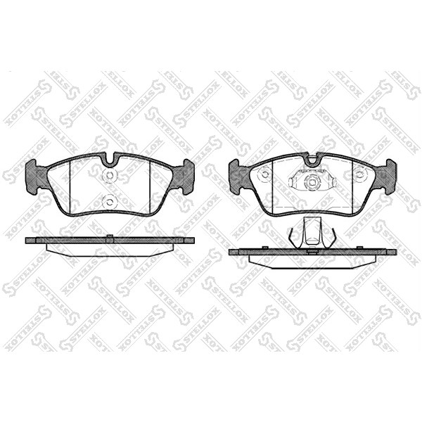 Слика на плочки STELLOX 395 040B-SX за BMW 3 Compact E46 316 ti - 115 коњи бензин