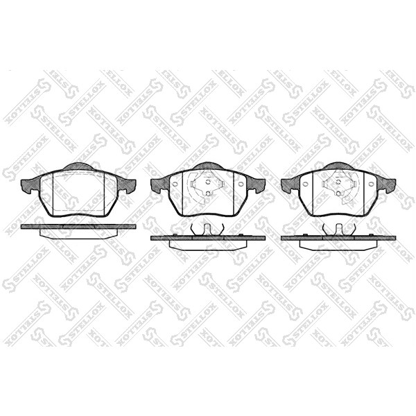 Слика на плочки STELLOX 401 001B-SX за Audi A4 Sedan (8D2, B5) 2.8 quattro - 193 коњи бензин