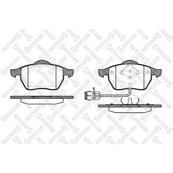 Слика на плочки STELLOX 401 002B-SX за Audi 100 Avant (4A, C4) 2.0 E 16V quattro - 140 коњи бензин