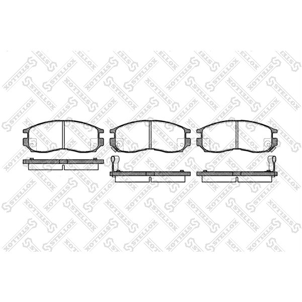 Слика на плочки STELLOX 471 002B-SX за Mitsubishi Lancer 4 Hatchback (C6,C7 A) 1.6 16V (C76A, C66A) - 113 коњи бензин