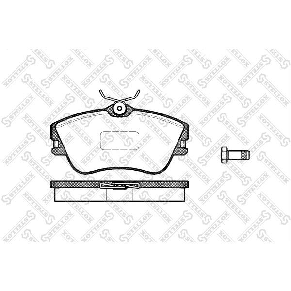 Слика на плочки STELLOX 491 000B-SX за VW Transporter T4 Box 2.5 TDI Syncro - 102 коњи дизел