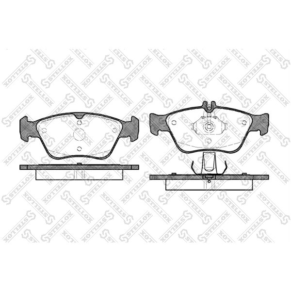 Слика на плочки STELLOX 597 000B-SX за Mercedes C-class Saloon (w202) C 200 Kompressor (202.025) - 192 коњи бензин