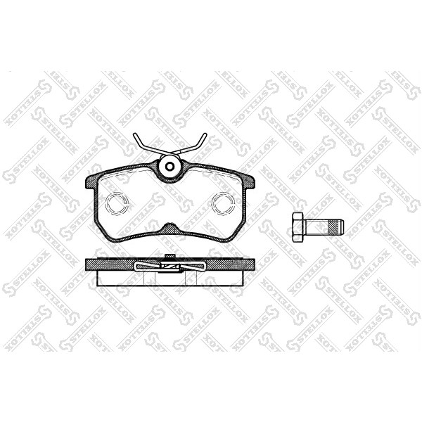 Слика на плочки STELLOX 704 000B-SX за Ford Focus Estate (dnw) 1.6 16V Flexifuel - 102 коњи Бензин/Етанол