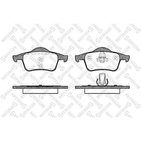Слика на плочки STELLOX 725 000B-SX за Volvo S60 Sedan T5 - 250 коњи бензин