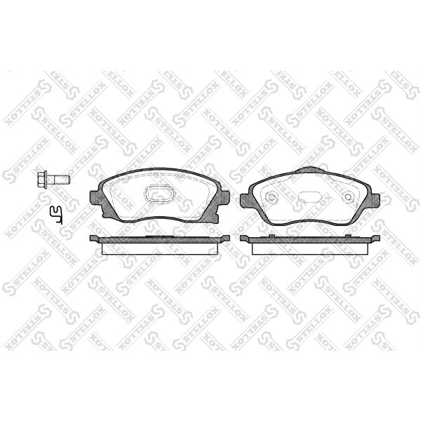 Слика на плочки STELLOX 785 012B-SX за Opel Tigra TwinTop 1.8 - 125 коњи бензин