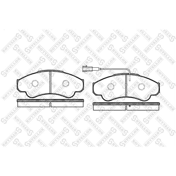 Слика на плочки STELLOX 970 001B-SX за Fiat Ducato Platform 230 2.8 JTD - 128 коњи дизел