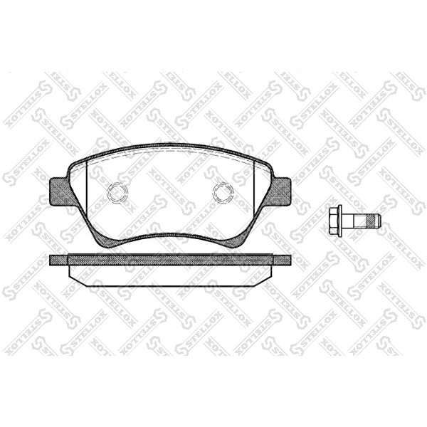 Слика на плочки STELLOX 987 000B-SX за Renault Megane 2 Hatchback 1.6 16V (BM0C, CM0C) - 113 коњи бензин