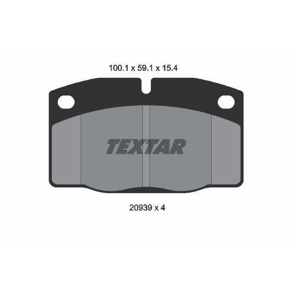 Слика на плочки TEXTAR 2093903 за Opel Omega A 2.0 - 116 коњи бензин