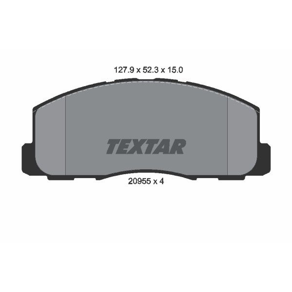 Слика на плочки TEXTAR 2095501 за Mitsubishi Lancer 4 Hatchback (C6,C7 A) 1.5 (C62A) - 83 коњи бензин