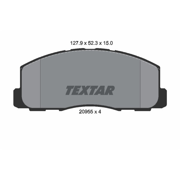 Слика на плочки TEXTAR 2095501 за Mitsubishi Lancer 4 Hatchback (C6,C7 A) 1.8 D (C64A) - 60 коњи дизел