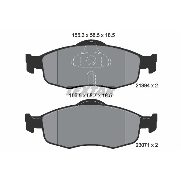 Слика на плочки TEXTAR 2139408 за Ford Mondeo 2 Estate (BNP) 1.6 i 16V - 95 коњи бензин