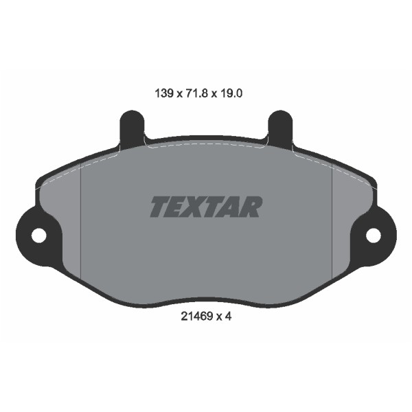 Слика на плочки TEXTAR 2146901 за Ford Transit Platform (E) 1991 2.0 (EME/L/S, ENE/L/S) - 98 коњи бензин