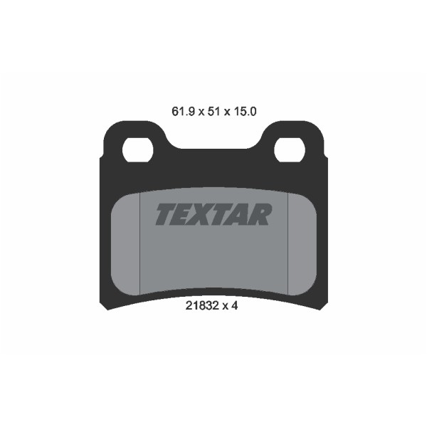 Слика на плочки TEXTAR 2183201 за Ford Escort 5 Break (gal,avl) 1.8 D - 60 коњи дизел