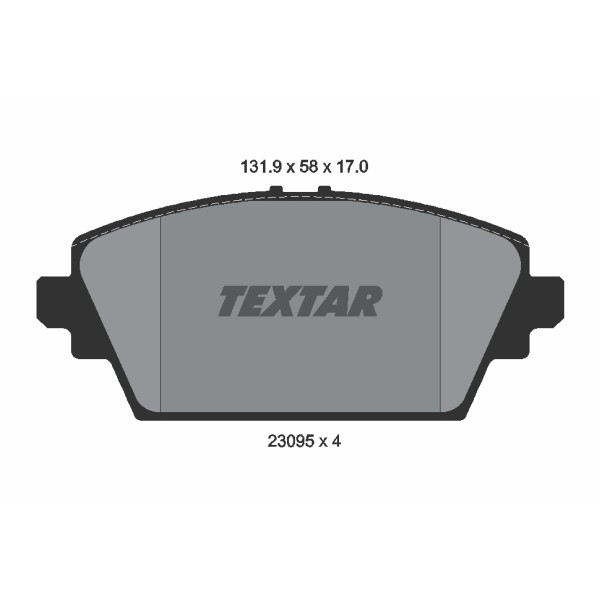 Слика на плочки TEXTAR 2309501 за Nissan Primera Hatchback (P12) 2.2 Di - 126 коњи дизел