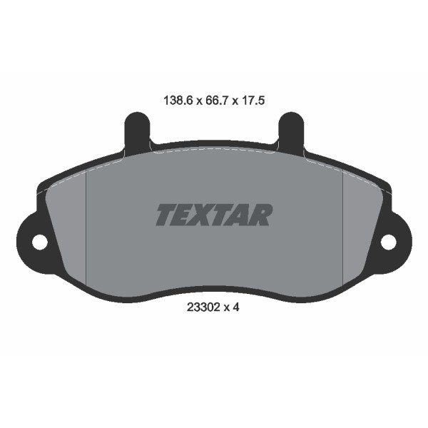 Слика на плочки TEXTAR 2330201 за Opel Movano Dumptruck (H9) 2.5 CDTI - 146 коњи дизел