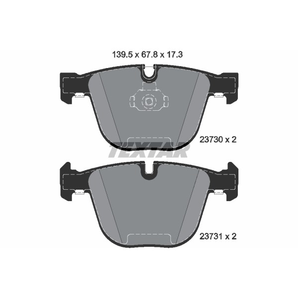 Слика на плочки TEXTAR 2373001 за BMW 5 Sedan E60 535 d - 286 коњи дизел