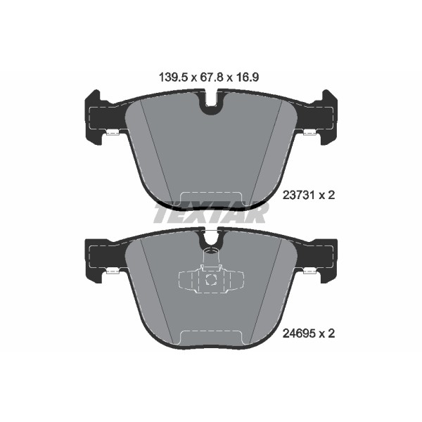 Слика на плочки TEXTAR 2373101 за BMW 7 Series F 730 d - 211 коњи дизел